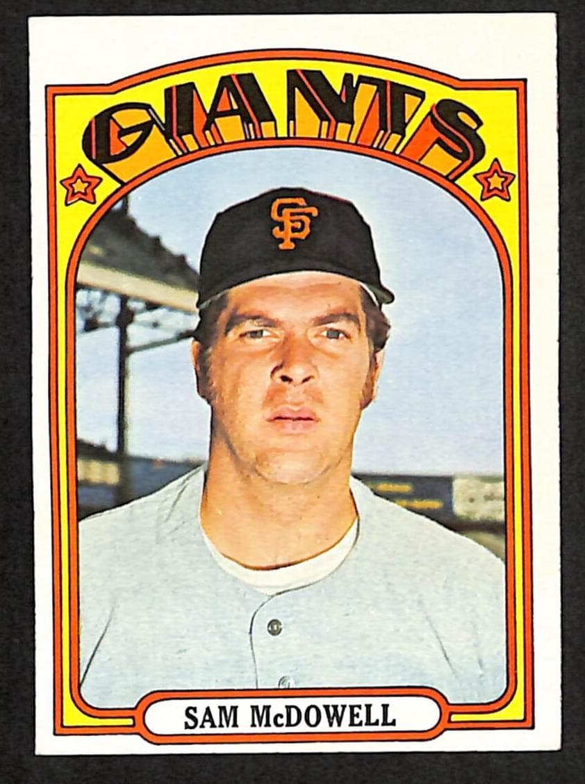 Sam McDowell 1972 topps Topps