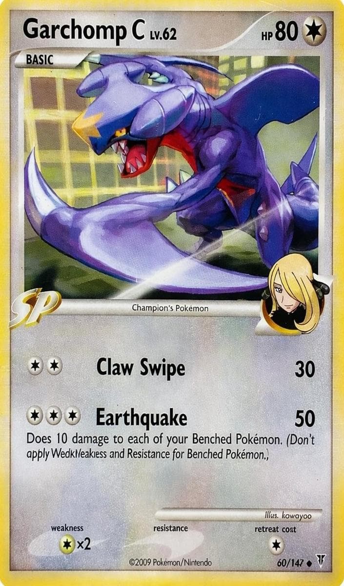 Garchomp C trading card