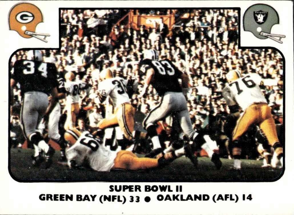 Super Bowl II 1977 fleer