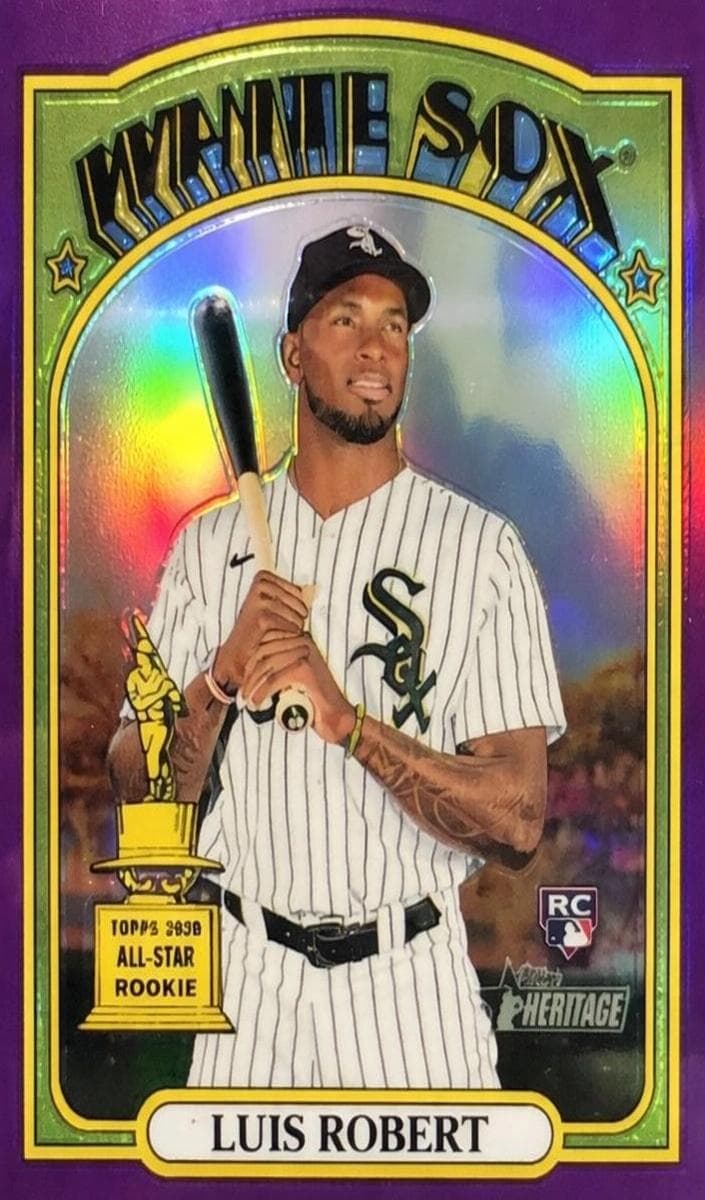Luis Robert 2021 topps Topps Heritage