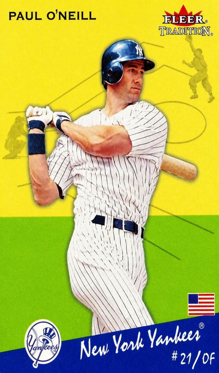 Paul O'Neill 2002 fleer Tradition