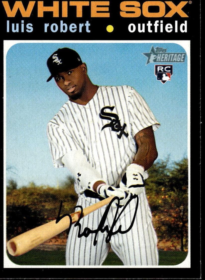 Luis Robert 2020 topps Topps Heritage
