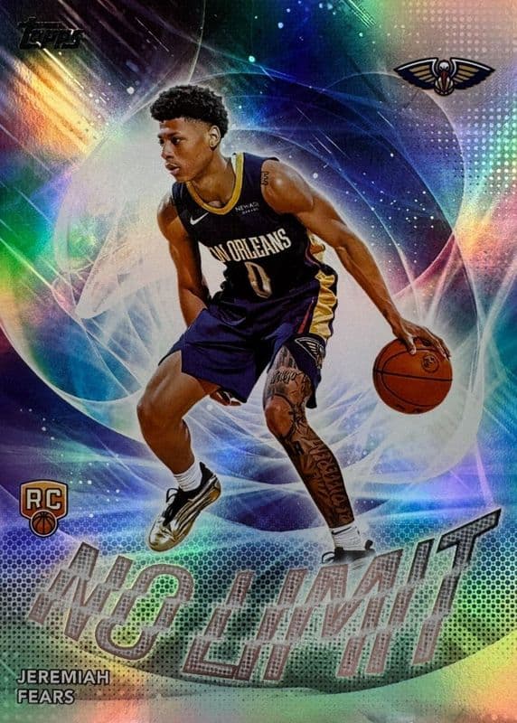 Jeremiah Fears 2025 topps Topps No Limit - Rainbow Foilboard