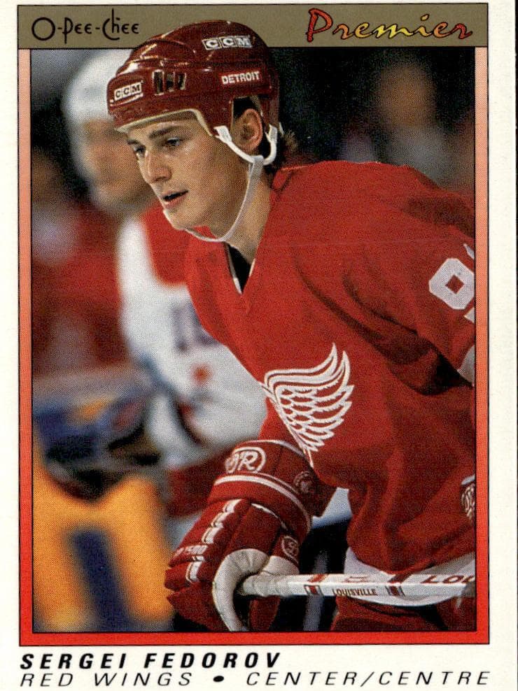 Sergei Fedorov trading card