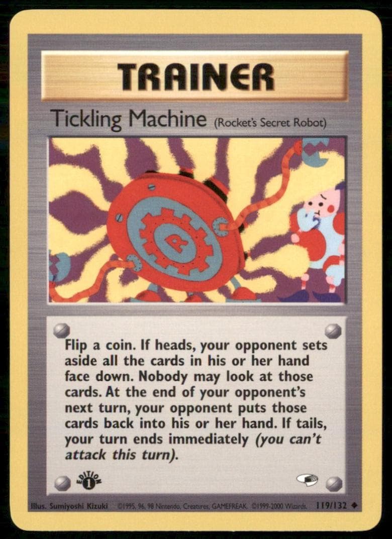 Tickling Machine trading card