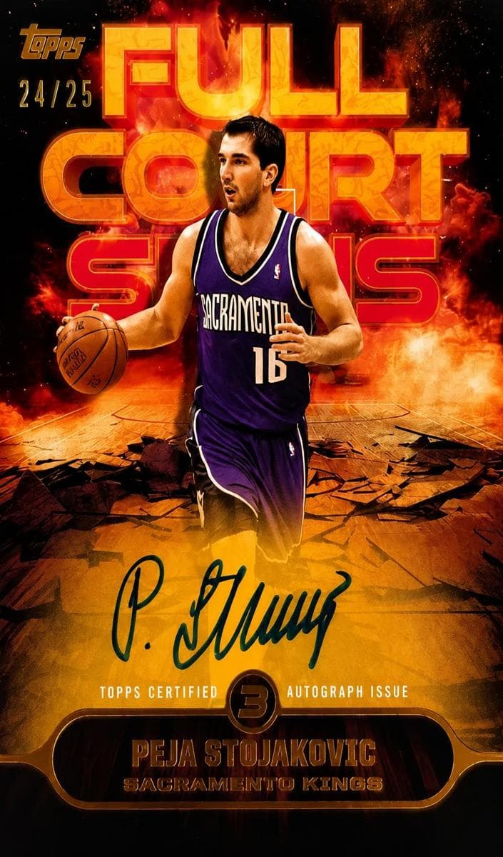 Peja Stojakovic trading card