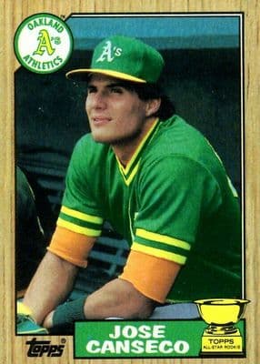 Jose Canseco 1987 topps