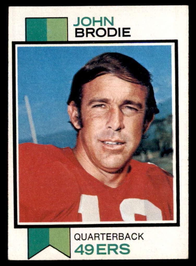John Brodie 1973 topps Topps