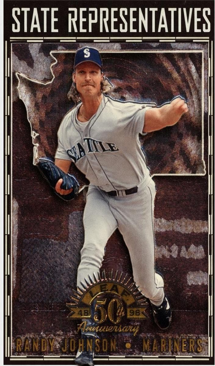 Randy Johnson 1998 leaf Leaf
