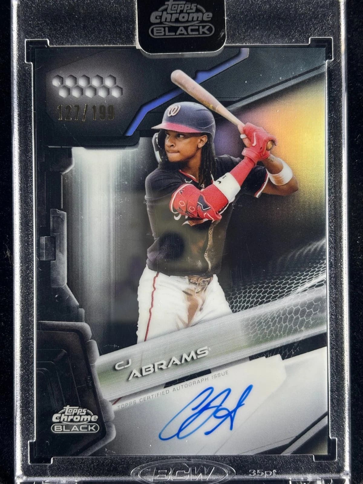 CJ Abrams 2026 topps Topps Chrome Black