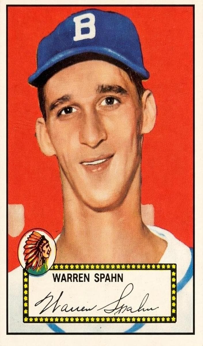 Warren Spahn 1952 topps Topps