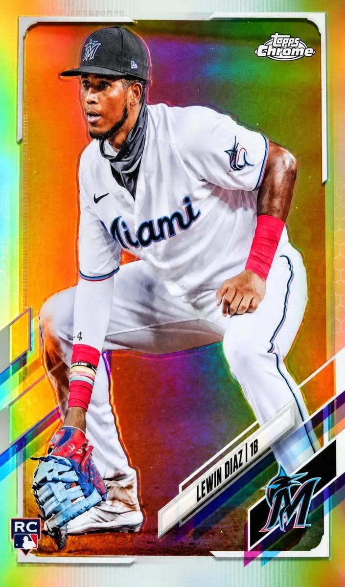 Lewin Diaz 2021 topps Topps Chrome