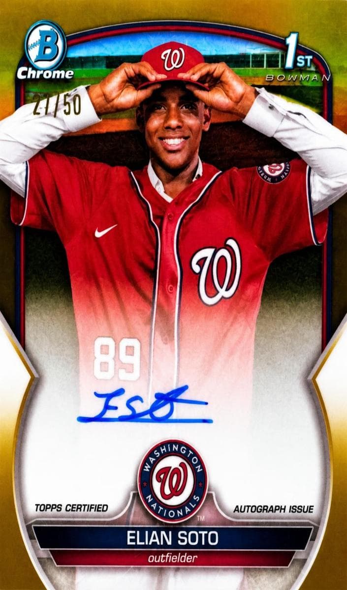 Elian Soto trading card