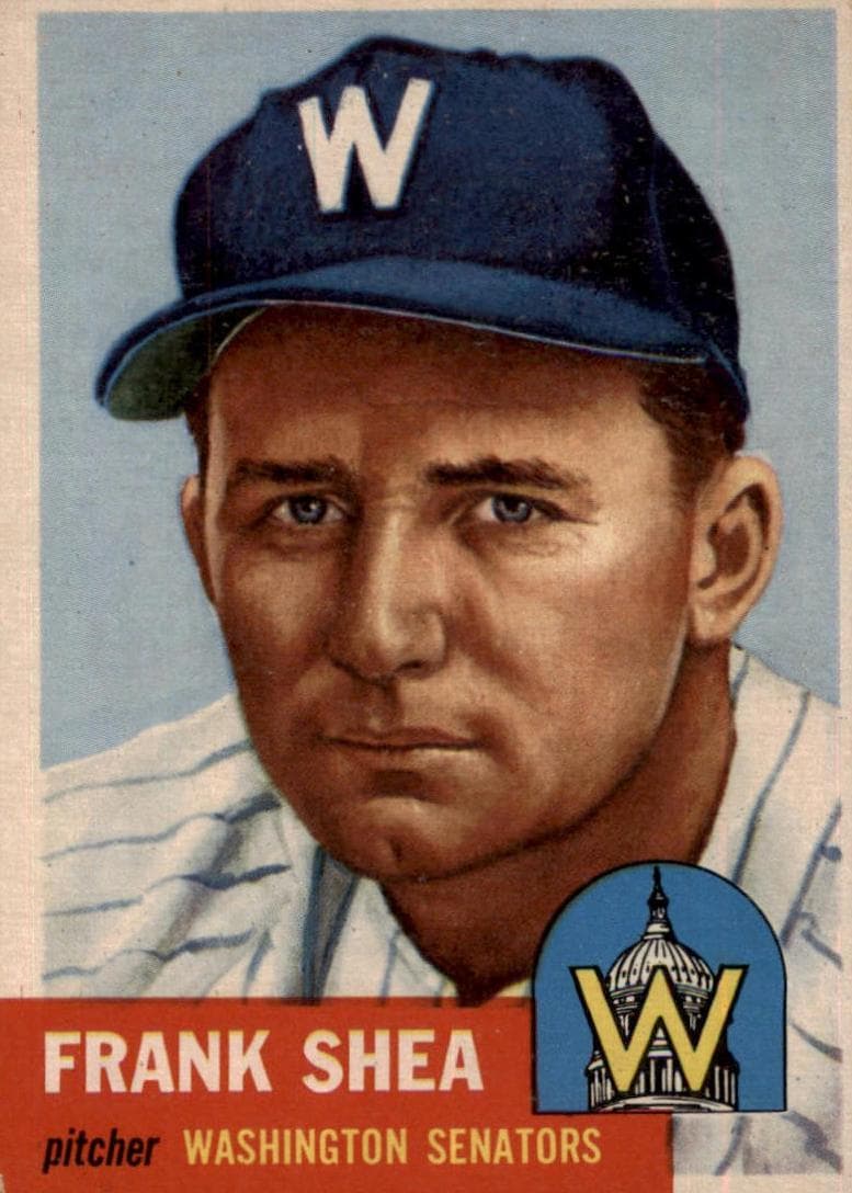Frank Shea 1953 topps Topps