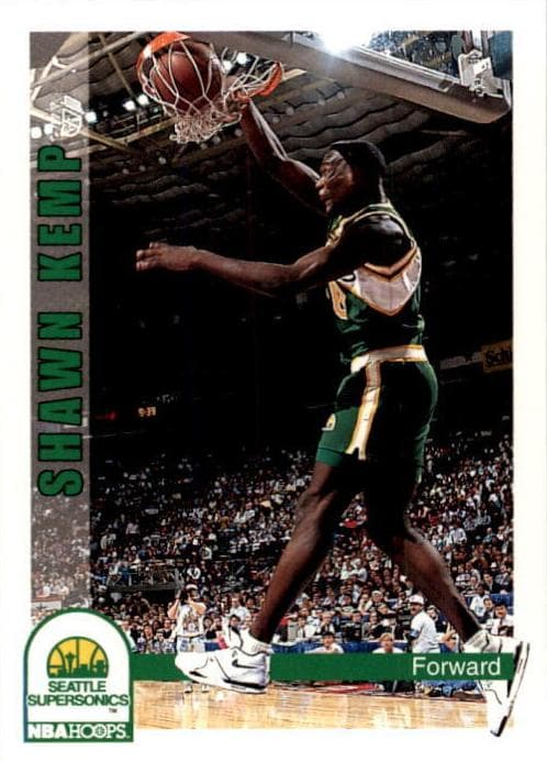 Shawn Kemp 1992 panini Hoops