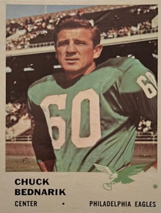 Chuck Bednarik 1961 fleer Fleer