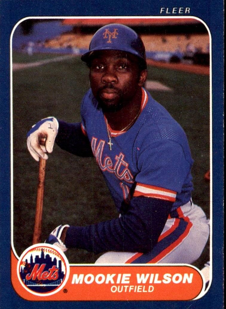 Mookie Wilson 1986 fleer Fleer