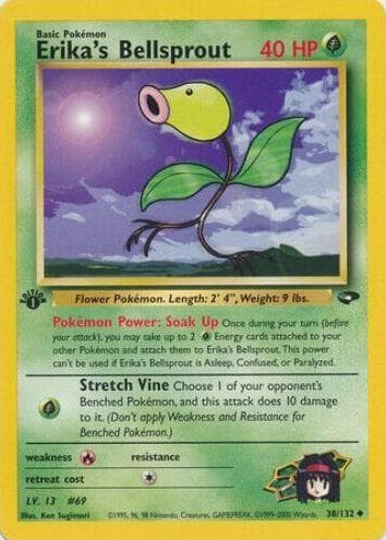 Erika's Bellsprout trading card