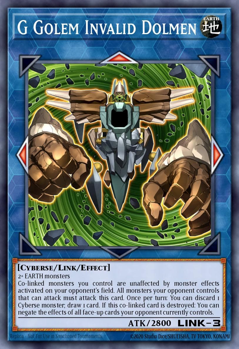 G Golem Invalid Dolmen 2022 Yu-Gi-Oh! Battles of Legend: Crystal Revenge