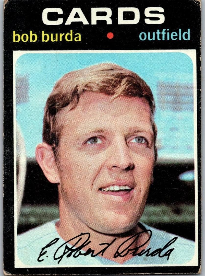 Bob Burda 1971 topps Topps