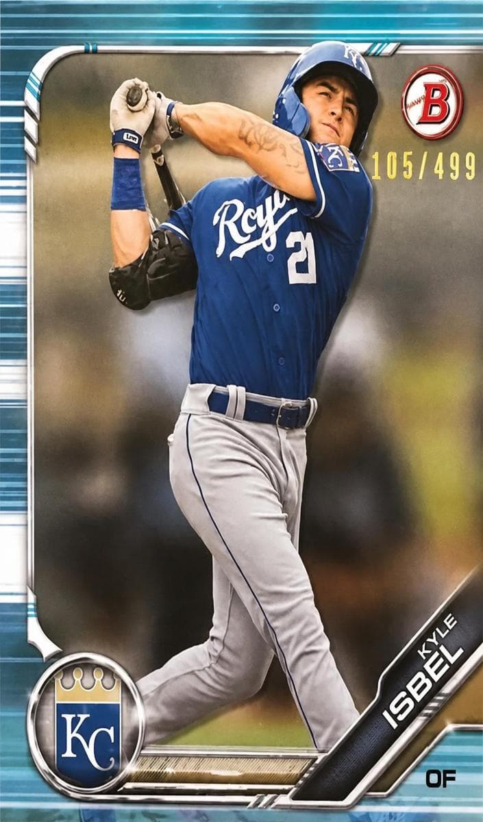 Kyle Isbel 2019 bowman Bowman Draft