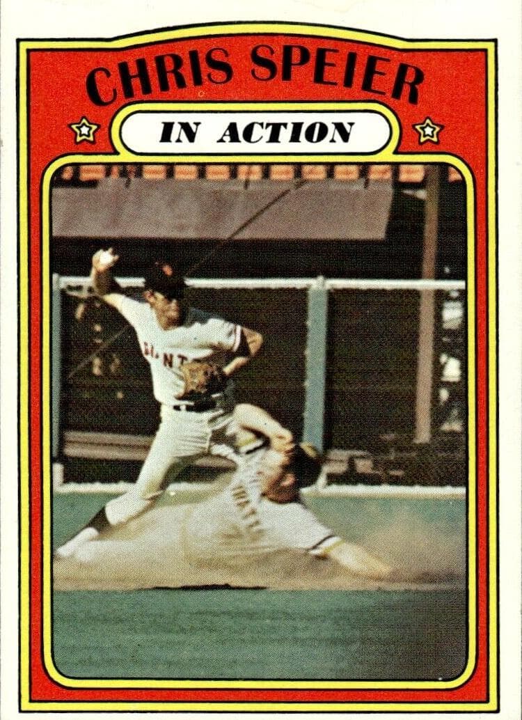 Chris Speier 1972 topps Topps