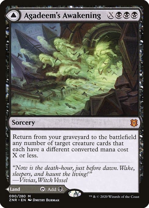 Agadeem's Awakening & Agadeem, the Undercrypt 2020 Magic: The Gathering Zendikar Rising
