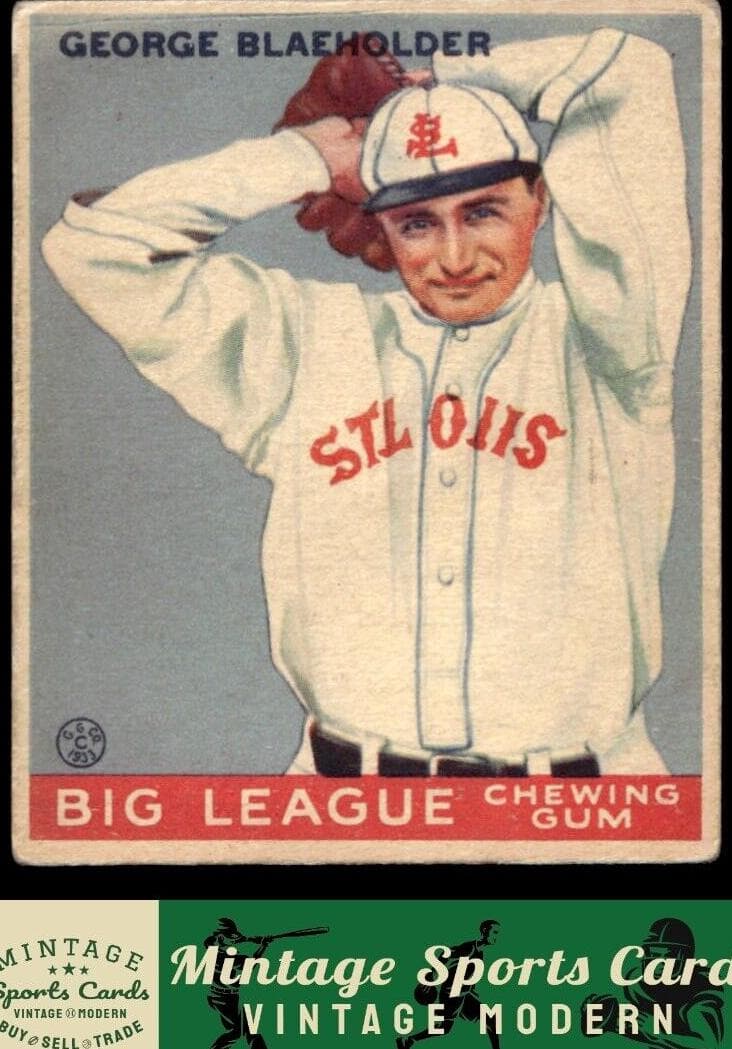 George Blaeholder 1933 unknown Goudey