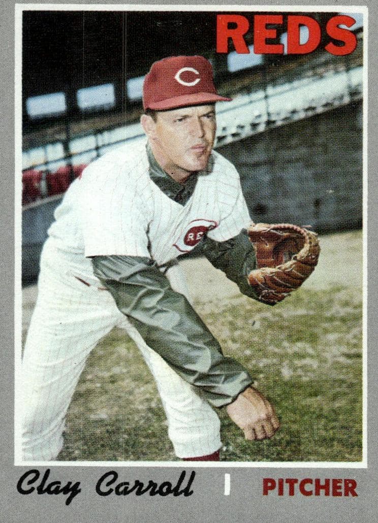 Clay Carroll 1970 topps Topps
