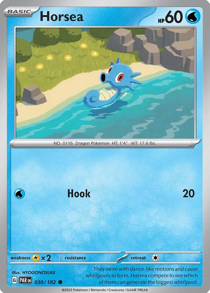 Horsea trading card