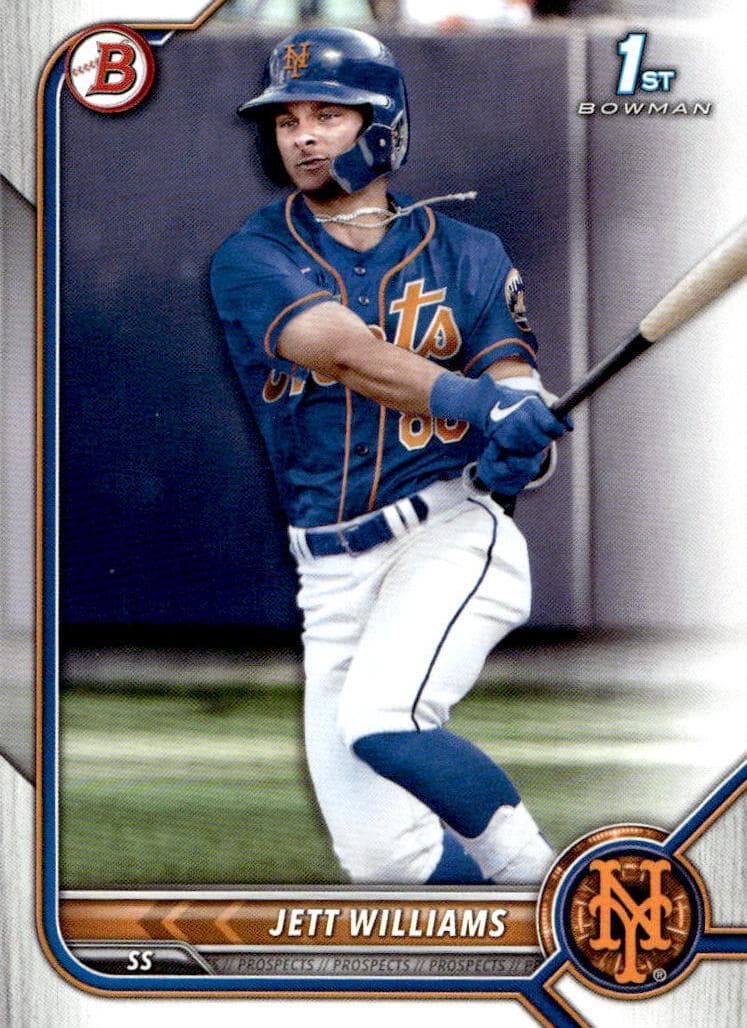 Jett Williams 2022 bowman Bowman Draft