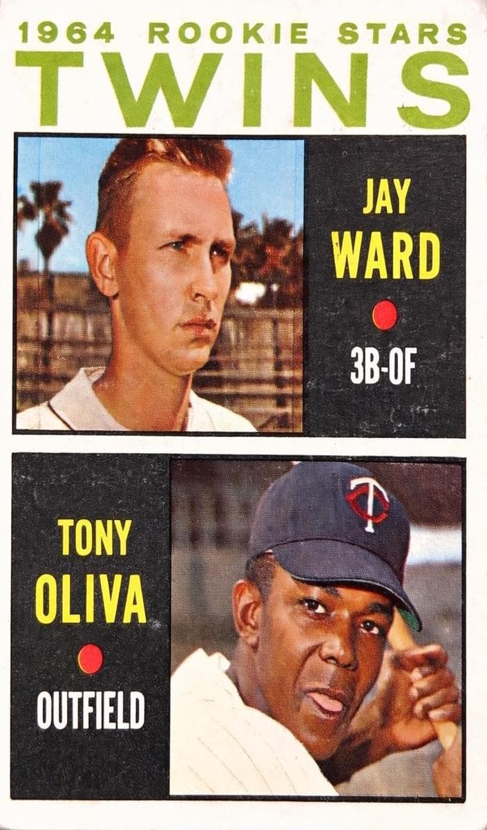 Twins 1964 Rookie Stars (Jay Ward / Tony Oliva) 1964 topps Topps