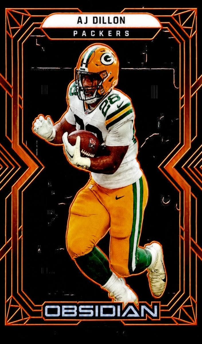 AJ Dillon trading card