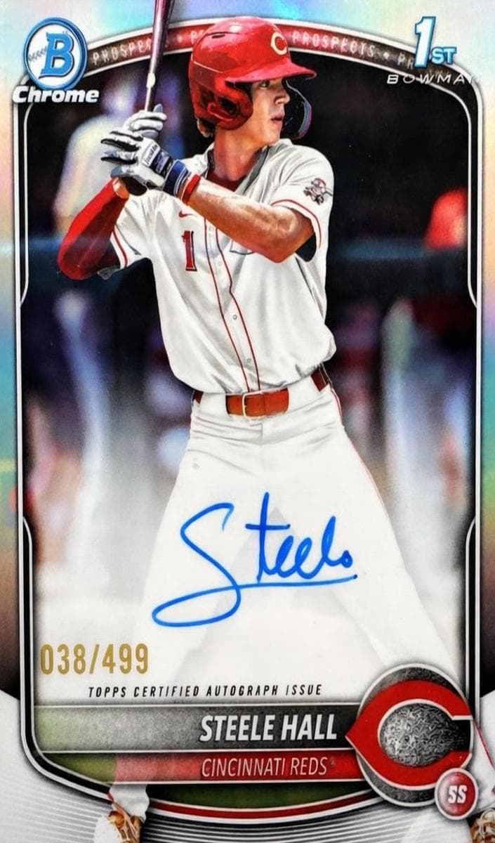 Steele Hall 2025 bowman Bowman Draft Chrome