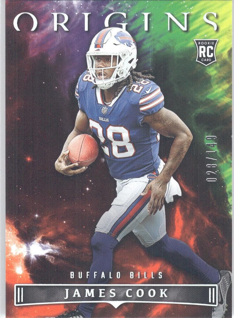 James Cook trading card