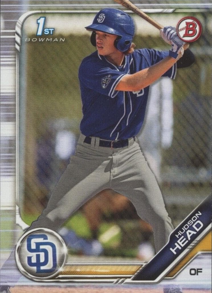 Hudson Head 2019 bowman Bowman Draft