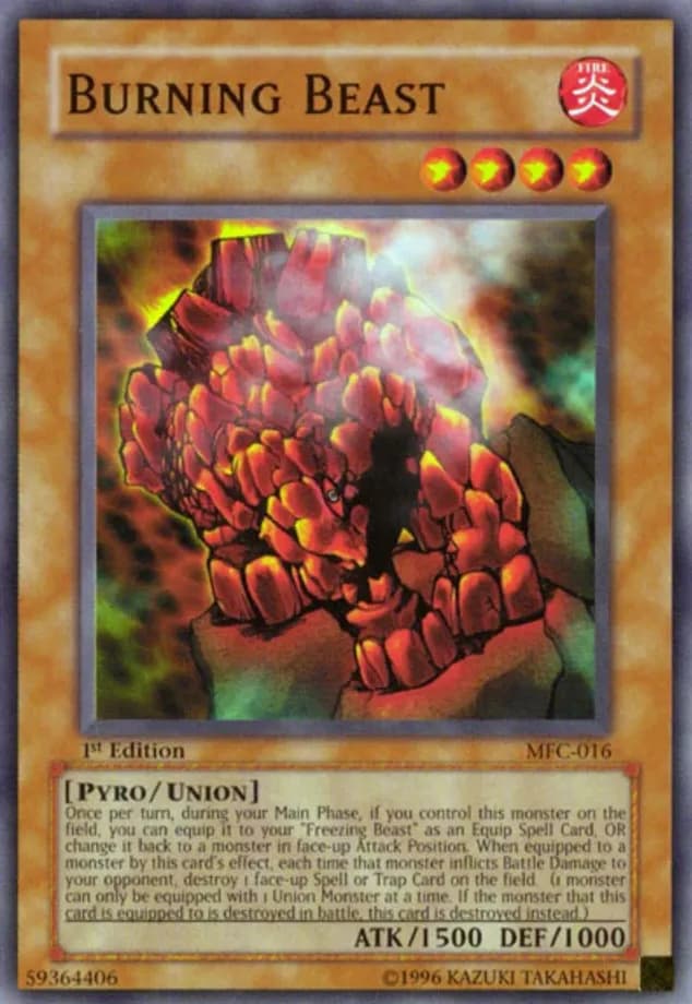 Burning Beast 2003 Yu-Gi-Oh! Magician's Force
