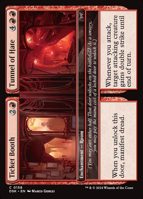 Ticket Booth // Tunnel of Hate 2024 Magic: The Gathering Duskmourn: House of Horror