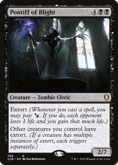 Pontiff of Blight 2022 Magic: The Gathering Commander Legends: Battle for Baldur's Gate