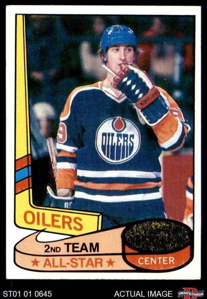 Wayne Gretzky 1980 topps Topps All-Star example 1