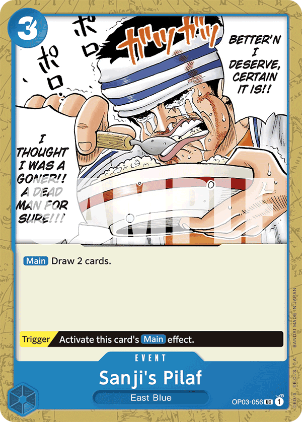 Sanji's Pilaf 2023 One Piece Japanese Pillars of Strength