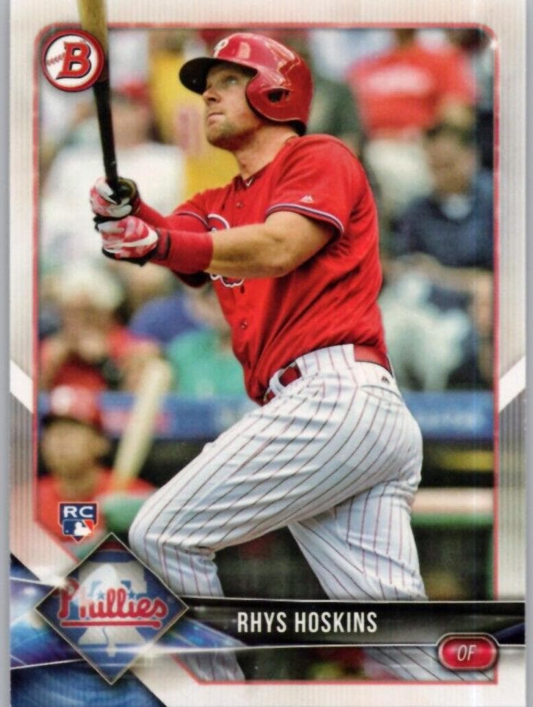 Rhys Hoskins trading card