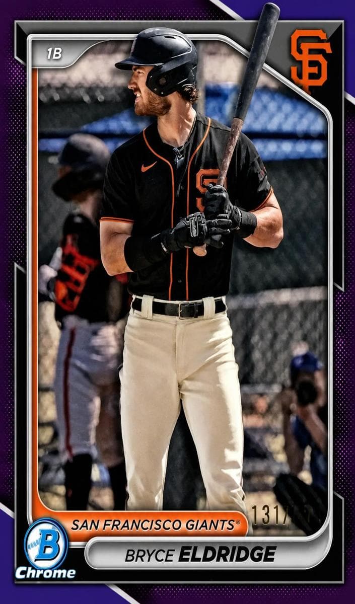 Bryce Eldridge 2024 bowman Bowman Draft Sapphire Edition