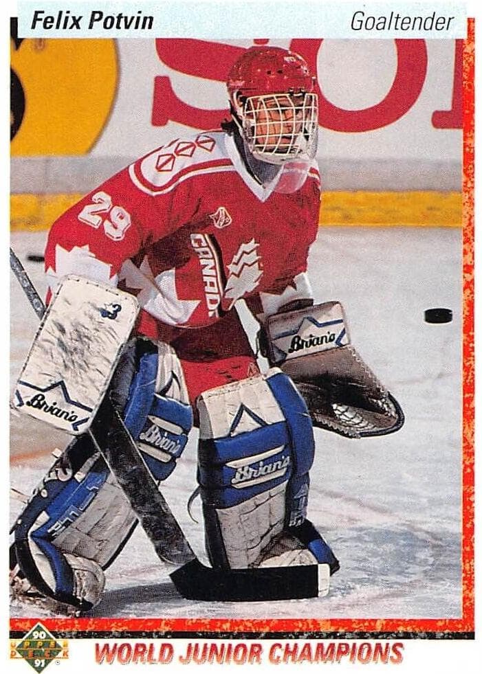 Felix Potvin trading card