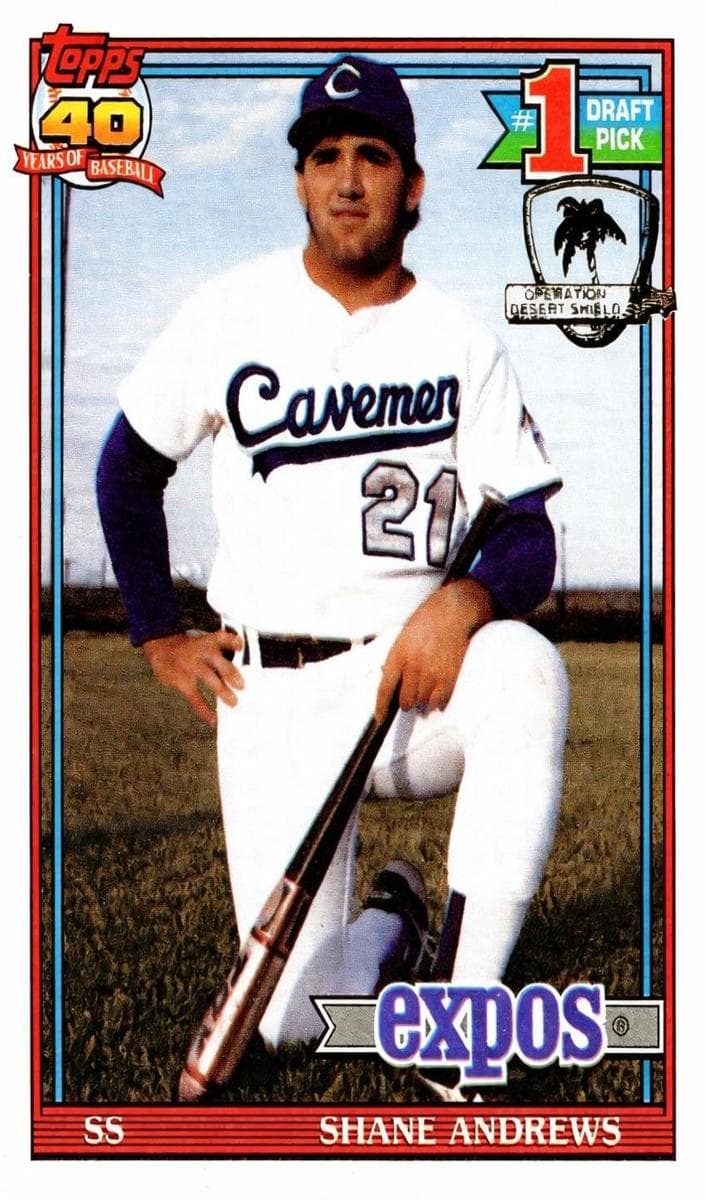 Shane Andrews 1991 topps Topps