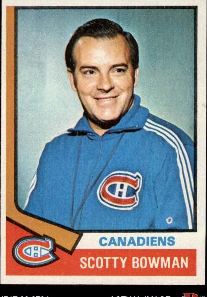 Scotty Bowman 1974 topps Topps