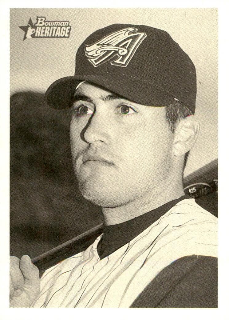 Tim Salmon 2001 bowman Bowman Heritage
