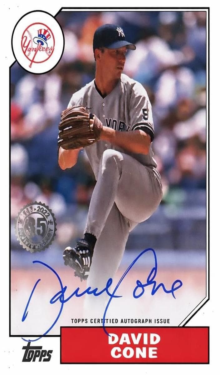David Cone 2022 topps Topps
