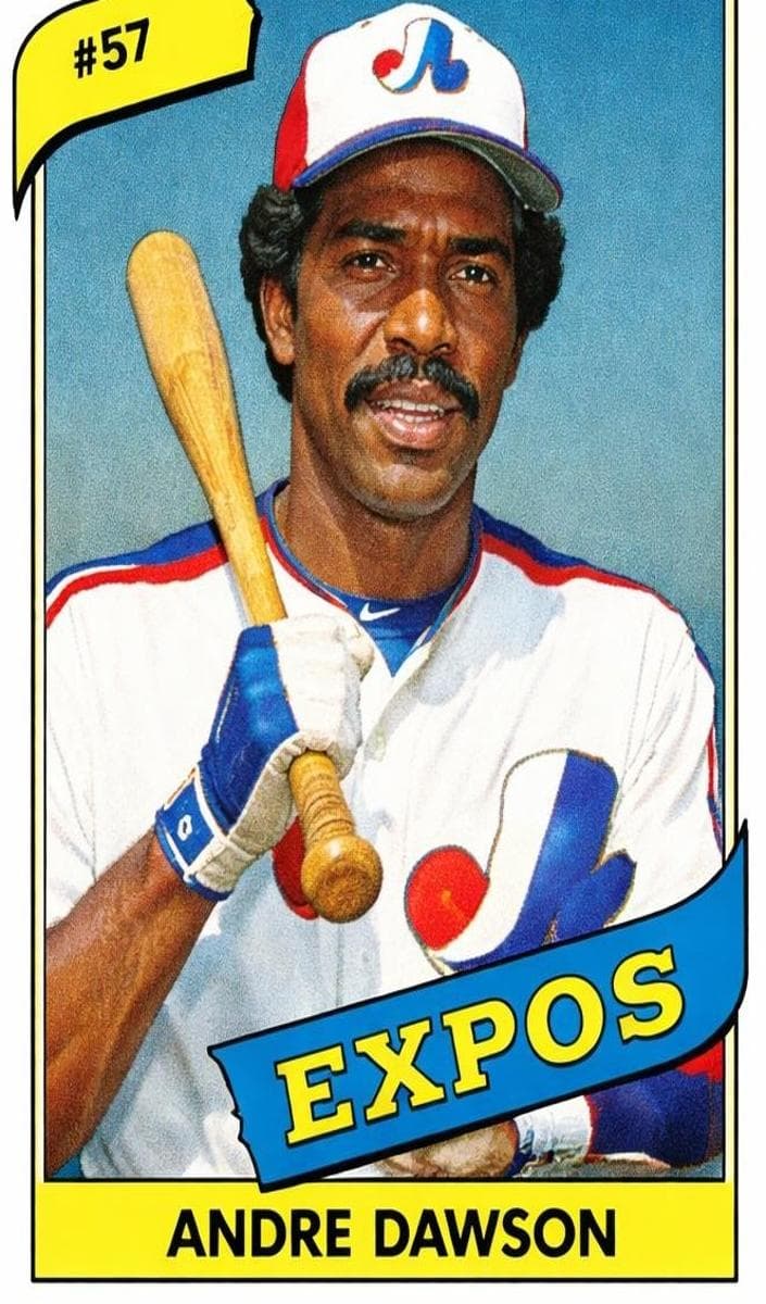 Andre Dawson 1982 topps Stickers