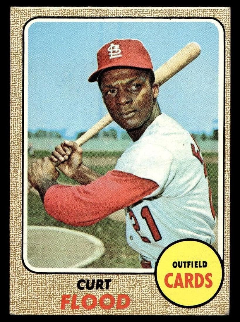 Curt Flood 1968 topps Topps